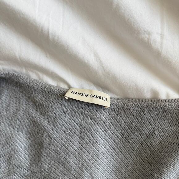 Mansur Gavriel Gray V-Neck Sweater Men’s Size L - Picture 3 of 6